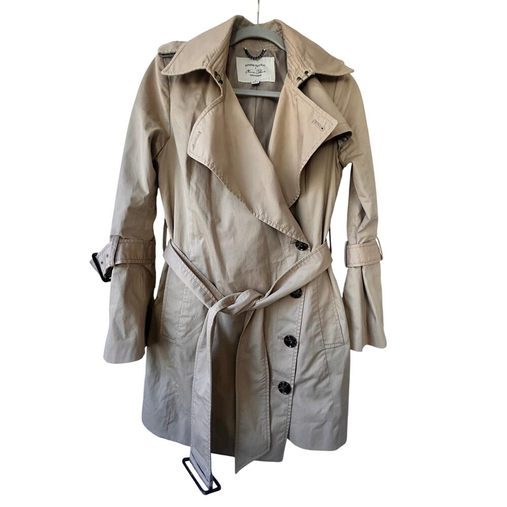Banana Republic Olivia Palermo Trench Coat Belted Khaki Small